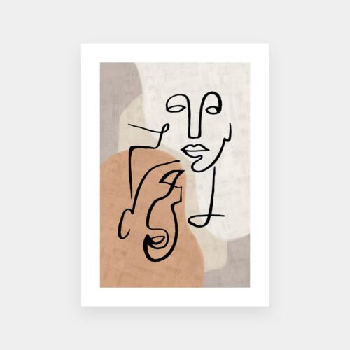 Abstract Line Art No3 Poster