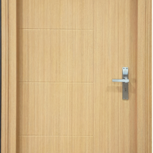OAK SHADED WPC DOOR FRAME WITH DOOR