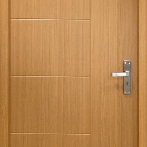 TEAK SHADED WPC DOOR FRAME(4 X 2) WITH WPC DOOR